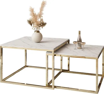 Produktbild von YOSHI LEVANTO 2in1 Couchtisch gold chrom