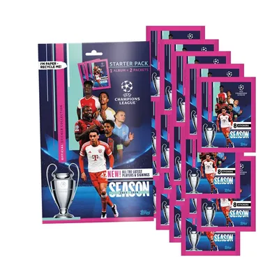 Immagine prodotto di Topps - Champions League 2023/24 - Figurine da collezione - 1 confezione iniziale + 20 bustine