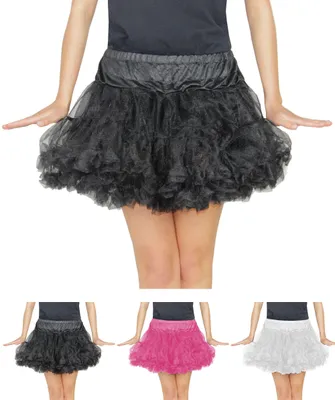 Produktbild von schwarzes Damen Tutu für Ballet Fasching Karneval Tüll Rock kurz