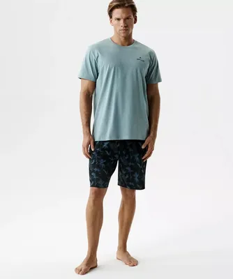 Zdjęcie produktu dla Męski szlafrok Atlantic, klasyczny, nowoczesny design, kolor granatowy, rozmiar XL