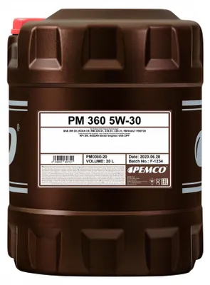 Produktbild von PEMCO iDRIVE 300 iDRIVE 360 für 5W-30 20 Liter Motoröl Motorenöl Synthetisch RN0720 226.51 229.51 Öl