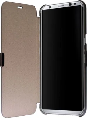 Produktbild von Flip Cover Schutzhülle Case Handyhülle Bookstyle für Samsung Galaxy S8+ Grau
