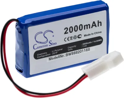 Produktbild von vhbw Akku kompatibel mit Brookstone Rover Revolution Modellbau (2000mAh, 7,4V, Li-Polymer)