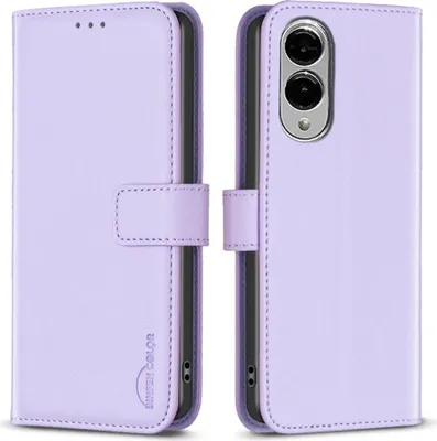 Produktbild von Samsung Galaxy S25 Edge Hülle - BINFEN Klapphülle - Lavendel