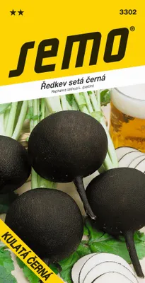 Produktbild von Winterrettich Schwarzrettich Samen, kugelige bis flache Knollen 5–9 cm, sehr lagerfähig, 5 g