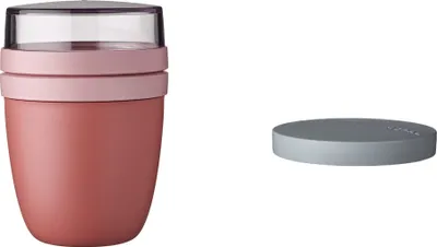 Produktbild von Mepal | Lunchpot Switch Ellipse | wandelbarer Snackpot | idealer Müslibecher | tiefkühl-, mikrowellen- & spülmaschinengeeignet | Vivid Mauve