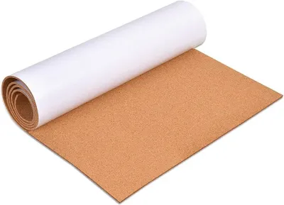 Zdjęcie produktu dla Samoprzylepna tablica korkowa 40 x 50 cm, 3 mm grubości, naturalny korek, do zdjęć i notatek, do szkoły