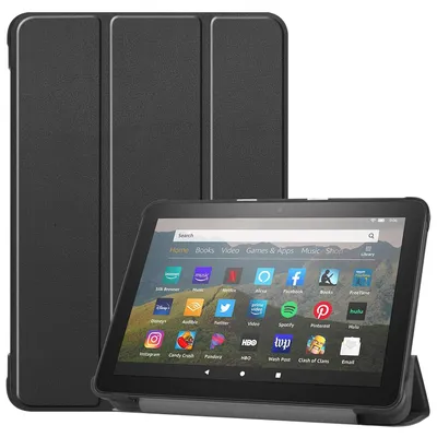 Produktbild von Hülle für Amazon Fire HD8/Plus 2020/2022 (10/12.Gen) 8.0 Zoll Smart Cover Etui mit Standfunktion und Auto Sleep/Wake Funktion Schwarz