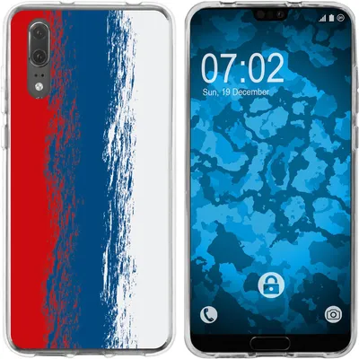 Produktbild von PhoneNatic Case kompatibel mit Huawei P20 Silikon-Hülle WM Russland M9