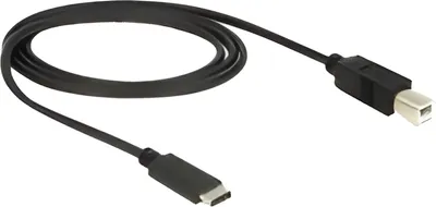 Obrázek produktu pro DeLOCK 83601, 1 m, USB C, USB B, USB 2.0, Samec/samec, Černá