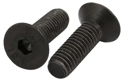 Produktbild von 2 Stš¹ck Senkkopfschrauben M5x20mm Flacher Senkkopf Innensechskant Linksgewindebolzen DIN7991