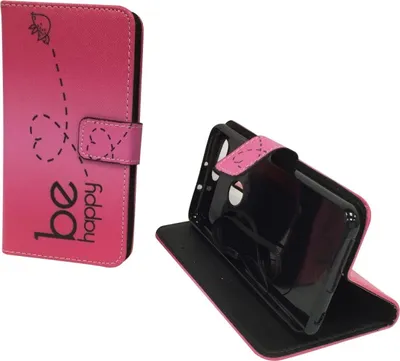 Produktbild von Handyhülle Tasche für Handy Huawei Honor 8 Be Happy Pink