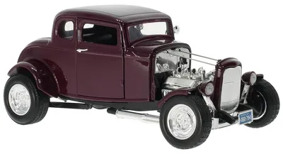 Image de Modèle réduit d'une Ford Hot Rod, couleur violette métallisée, année 1932.
