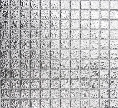 Produktbild von Mosaikfliese Keramikmosaik SILBER struktur Wand Fliesenspiegel Küche MOS18-0207