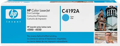 Produktbild von HP Toner 1x Cyan 6000 Seiten (C4192A)