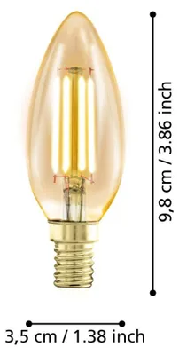 Produktbild von EGLO 110069, 4 W, 28 W, E14, 300 lm, Weiß