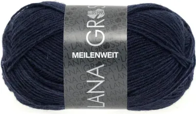 Produktbild von Lana Grossa Meilenweit 50 1141 Nachtblau 50g
