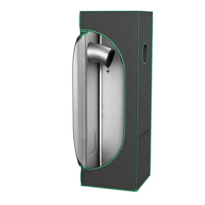 Produktbild von TRMLBE Growzelt 40x40x120 cm Gewächshaus Grow Tent mit Reflektierende Mylar Growzelt aus 600D Oxford-Stoff + PE + Metallrohr Anbauzelt Indoor, für Homegrowing Pflanzenzucht Gewächshaus