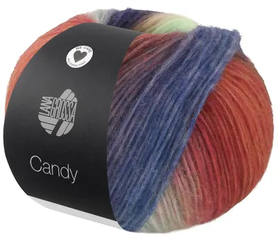 Produktbild von Lana Grossa - Candy 0004 camel mint dunkelbraun dunkelblau dunkelgrau rost dunkelviolett taupe graubeige türkis grün gelbgrün