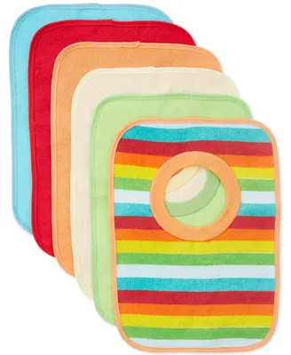 Produktbild von Bieco Baby Schlupflätzchen Baby | 6er Lätzchen Set | Überzieh Lätzchen Baby mit Klettverschluss | Kind Lätzchen für Kinder | Lätzchen wasserdicht wasserdichte Lätzchen Baby Schlupflatz Baby