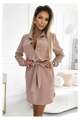 Produktbild von Kleid NUMOCO CAMILLE 284-2 BEIGE Größe: L