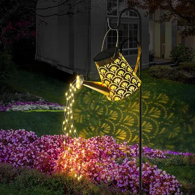 Produktbild von Gartenlaterne, LED Solarleuchte, Solar Gießkanne Lichterkette, LED Außen Solarlampen, Gartenlampe, Gartendeko,  für Garten Hofweg Balkon Terrasse