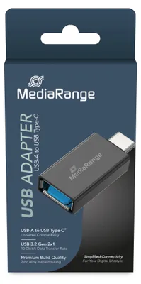 Immagine prodotto di MediaRange MRCS216 MediaRange Universaler USB-A auf USB-C Adapter   schwarz
