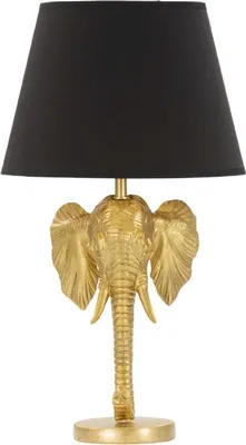 Obrázek produktu pro Stolní lampa Mauro Ferretti slon E27 Ø 32x59 cm zlatá černá