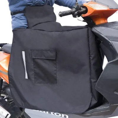 Produktbild von Famanu Kniewärmer für Motorrad - Universalgröße mit reflektierenden Streifen