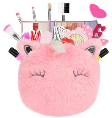 Imagen del producto de Maquillaje infantil no tóxico, juego de 19 piezas, lavable, para niñas