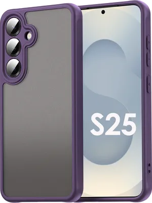 Produktbild von Handyhülle für Samsung Galaxy S24 / Galaxy S25 Matt Stoßfest Schutzhülle Back cover in Lila