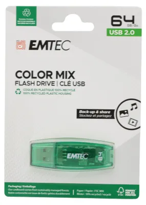 Produktbild von EMTEC Color Mix C410 - USB-Flash-Laufwerk - 64 GB