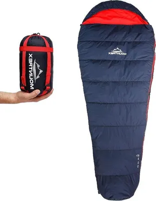 Produktbild von Famanu Schlafsack Ultraleicht Kompakt Sommer-Schlafsack 3-4 Jahreszeiten Mumienschlafsack Outdoor Camping Reisen Festivals 205 x 80 cm Koppelbar