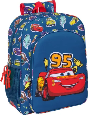 Obrázok produktu pre Školský batoh Cars Racing námornícka modrá 32 x 38 x 12 cm