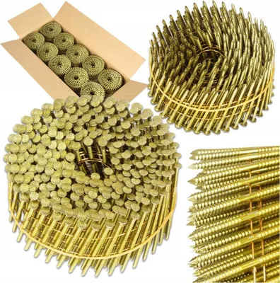 Obrázek produktu pro Hřebíky pro hřebíkovačky – 2,5 x 60 mm – lakované – 9000 kusů – prstencové hřebíky