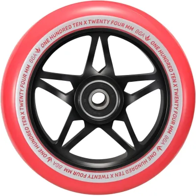 Immagine prodotto di Ruote per monopattino - S3 - 110 mm - Nero/Rosso - Blunt Scooters
