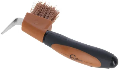 Obrázok produktu pre Kerbl Covalliero škrabka na kopytá 2K hnedá čierna s kefkou