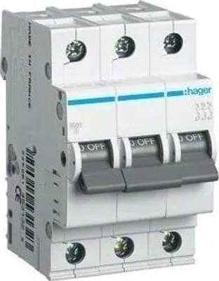 Produktbild von Leistungsschalter Hager 3P 16A C 6KA
