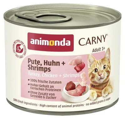Produktbild von animonda Carny 83737, Adult, jede Rasse, Huhn, Garnele, Türkei, 200 g, Getreidefrei, Ohne Soja