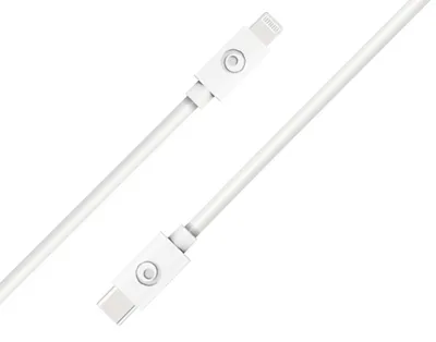 Image de Câble USB C / Lightning 3A 1.2m PD 60W Blanc Bigben