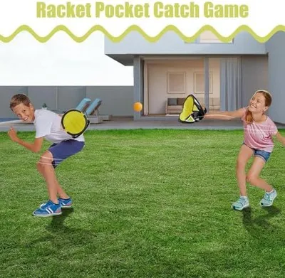 Produktbild von Spielball-Set zum Werfen und Fangen für Eltern und Kinder – Outdoor-Spiel für Garten, Familienfeiern, Hof, draußen, Pool und Park