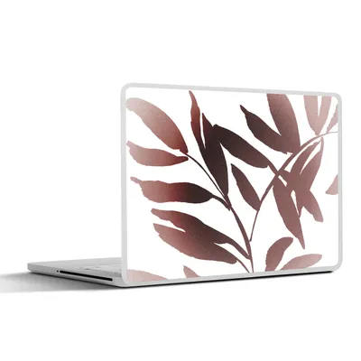 Produktbild von MuchoWow® Laptop Aufkleber Sticker Cover Blättern - Design - Abstrakt 36.5x27.5 cm - Laptop-Sticker