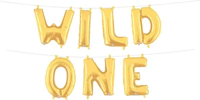 Produktbild von Luftballon-Set Wild One Golden Birthday