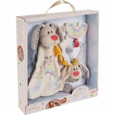 Produktbild von NICI Set Schmusetuch & Rasselring