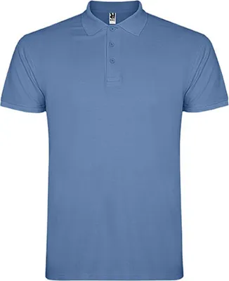 Produktbild von Roly PO6638 | Herren Star Poloshirt, Piqué - Farbe: Riviera Blue 261 - Größe: L