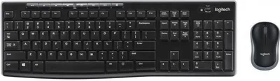 Produktbild von Logitech MK270, Volle Größe (100%), Kabellos, RF Wireless, QWERTZ, Schwarz, Maus enthalten