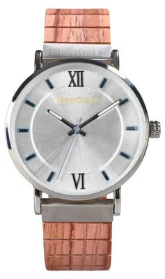 Produktbild von Edenhölzer Holzuhr Armbanduhr Holzarmband Slim Holz Hardlex St. Kitts