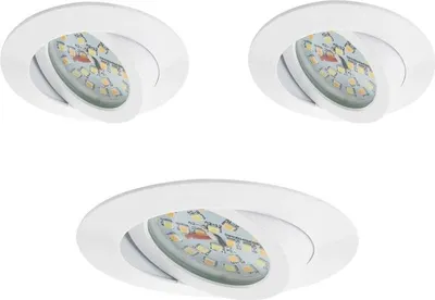 Produktbild von 3 x Briloner LED Einbauleuchte rund Weiß IP23 3 x 5W Modul 430lm CCT 2700K/4000K/6500K kalt-warmweiß schwenkbar