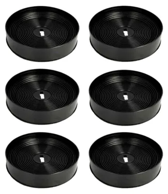 Produktbild von 6x Trade-Shop Aktivkohlefilter 170 x 34mm kompatibel mit Oranier 4 GL 60, 4 GL 90, 5EL-60, 5EL-90, 863160, 920895, Alea 60 S / 75 S / 90 S