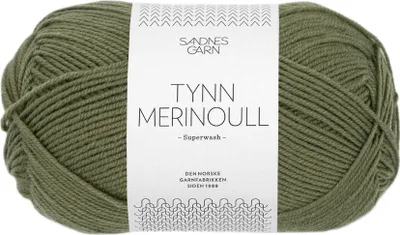 Produktbild von Sandnes Tynn Merinoull 50g 9062 olivengroon